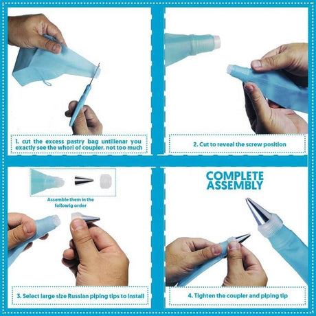 106 Pcs Cake Decorating Set | Complete Kit for Professional Quality Cake Decorations |