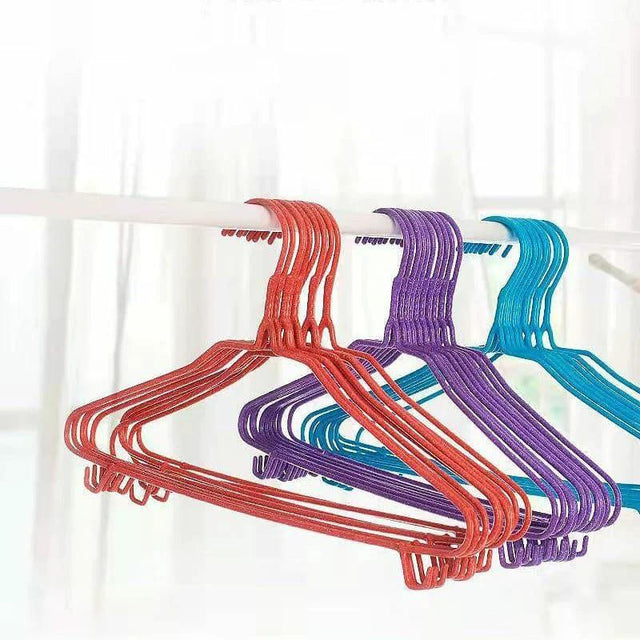 10pcs Clothes Hanger with Hooks Durable & Space Saving Wardrobe Organizer Closet Organizer Hangers