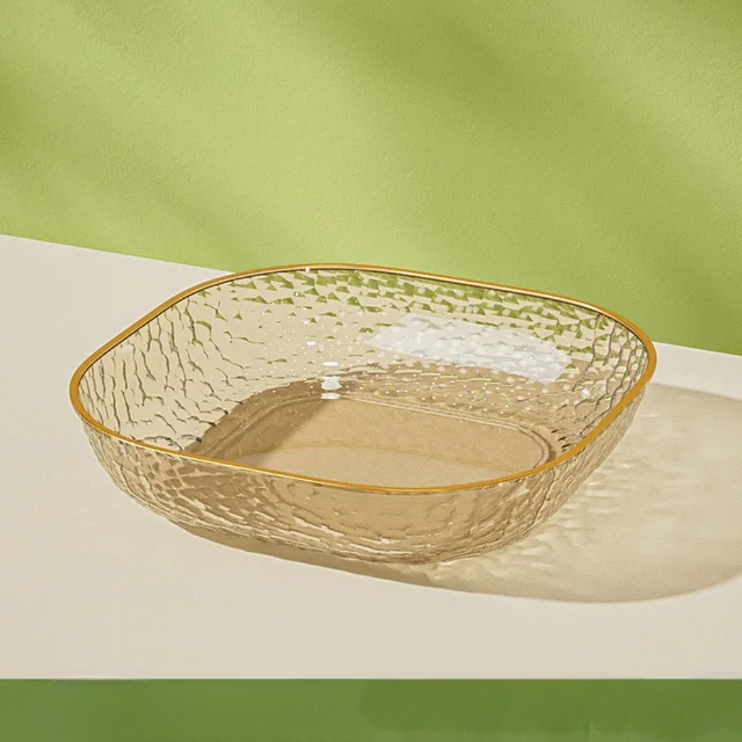 10pcs Mini Acrylic Salad Plates in Multiple Transparent Colors
