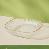 10pcs Mini Acrylic Salad Plates in Multiple Transparent Colors