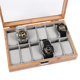 12 Slots Wooden Watch Organizer Elegant Storage & Display Watch accessories Watch Winders