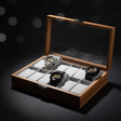 Wooden Watch Organizer 12 Slots For Collectors Display Case Watch accessories Watch Winders