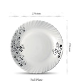 12 pcs Set | 13" Oval Platters (270mm) | Mystrio Black | Elegant Serving Dishes