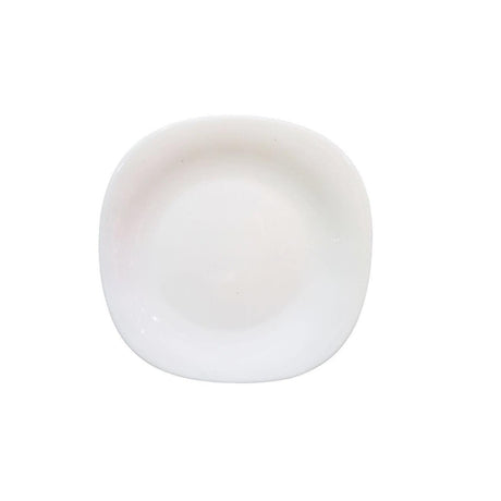 Set of 6 Quadra Square Side Plates | 7.5" (205mm) | White Plain | 36-Piece Set | Modern and Durable- Furaha Finds Kenya
