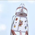 1300ml Children’s Water Bottle with DIY Sticker | Temperature Resistant PC+PP+Silicone | Includes Cup Rope | Random Color Stickers Lunch Boxes & Bottles Baby Bottles