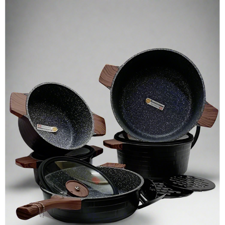 13Piece Granite Coating Cookware Set Durable & Stylish