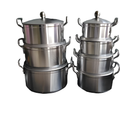 14pcs Aluminium Cookware Set – 7 Cooking Pots with Matching Lids Cookware Cookware Sets