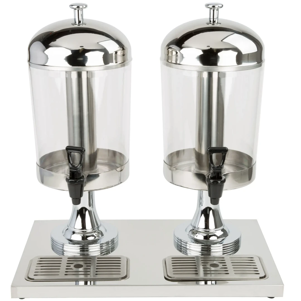 16 Ltr (8x2Ltr) Stainless Steel Double Juice Dispenser Kitchen appliances Beverage Dispensers