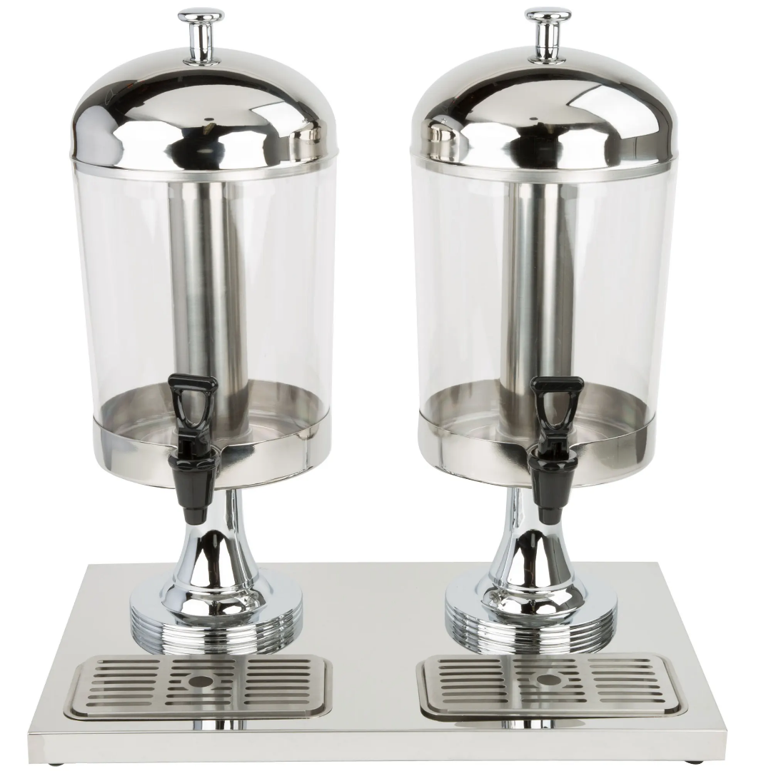 16 Ltr (8x2Ltr) Stainless Steel Double Juice Dispenser
