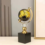 World Globe Marble Base Ornament – Luxe Decor Statement Decor