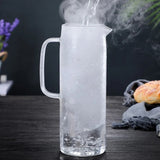 Transparent 1700ml Glass Borosilicate Water Pitcher Jug with Handle and Bamboo Lid | Multifunctional | Juice, Milk, Black Tea, Coffee