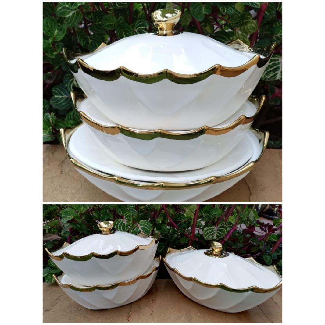 Boat Shaped Serving Bowls Set of 3 Pcs- Furaha Finds Kenya