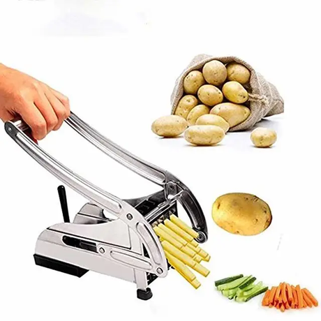 Multipurpose Stainless Steel Chips Cutter with Suction Pad– Heavy Duty Potato Slicer for Perfect Fries | Vegetable- Furaha Finds Kenya