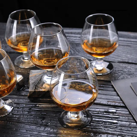 Furaha Finds Bistro Cognac Brandy Wine Glasses Set of 6 Elegant Glasses for Cognac, Brandy, and Spirits