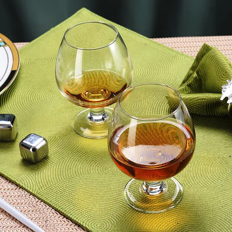 Furaha Finds Bistro Cognac Brandy Wine Glasses Set of 6 Elegant Glasses for Cognac, Brandy, and Spirits
