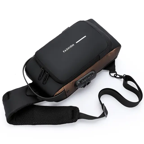 Waterproof Men's Lightweight Multipurpose Fashionable Chest Bag | Portable Crossbody Shoulder Bag- Furaha Finds Kenya