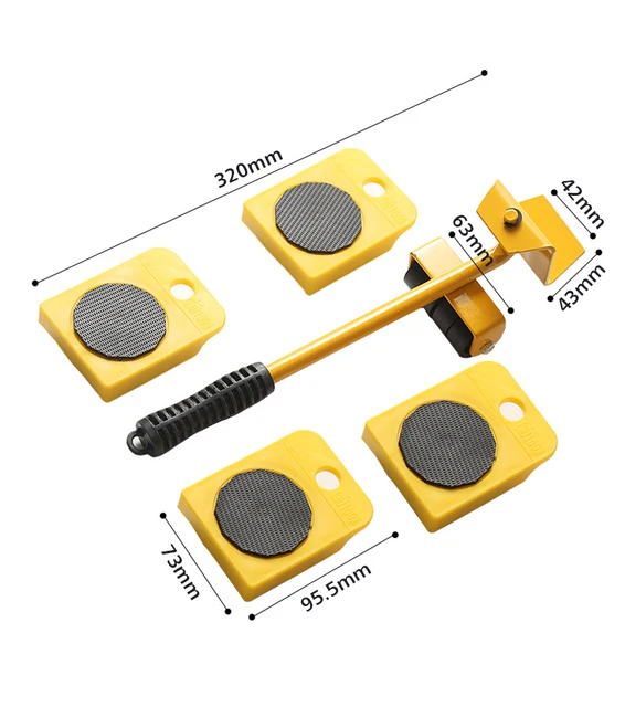 Furaha Finds New Heavy Duty Furniture Lifter and Mover Set  Roller transport tool designed for easy and safe furniture moving, ideal for home, office, and warehouse use.