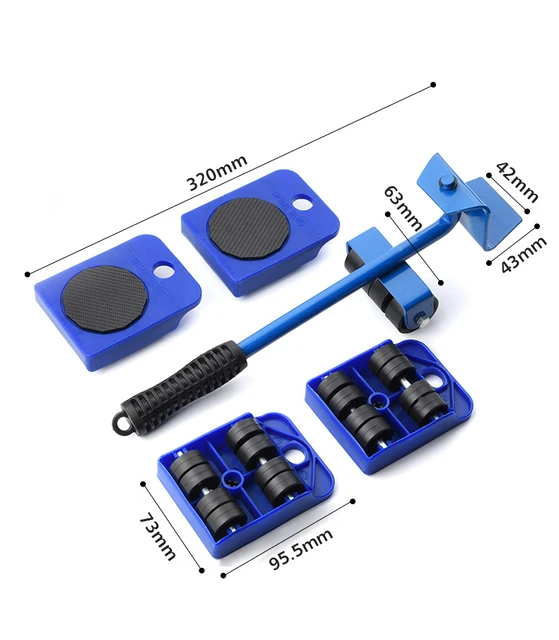 Furaha Finds New Heavy Duty Furniture Lifter and Mover Set  Roller transport tool designed for easy and safe furniture moving, ideal for home, office, and warehouse use.