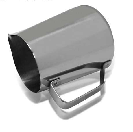 Steel Milk Jug | 600ml Stainless Steel Milk Frothing Pitcher for Coffee, Lattes, and Cappuccinos (Silver)- Furaha Finds Kenya