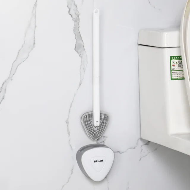 Silicone Toilet Cleaning Brush Hygienic Durable & Quick Drying