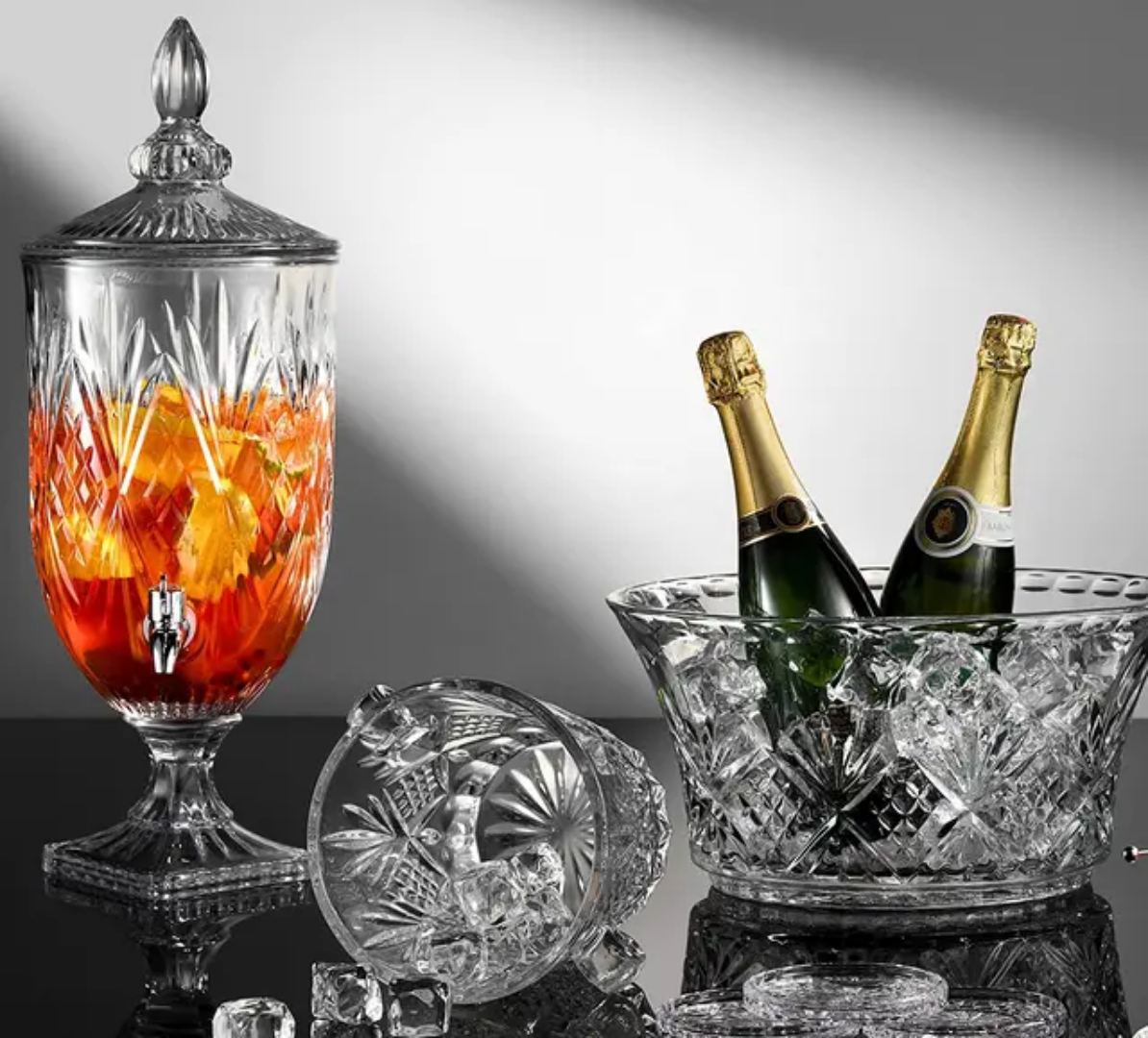 Thick Clear Glass 3L Juice Dispenser