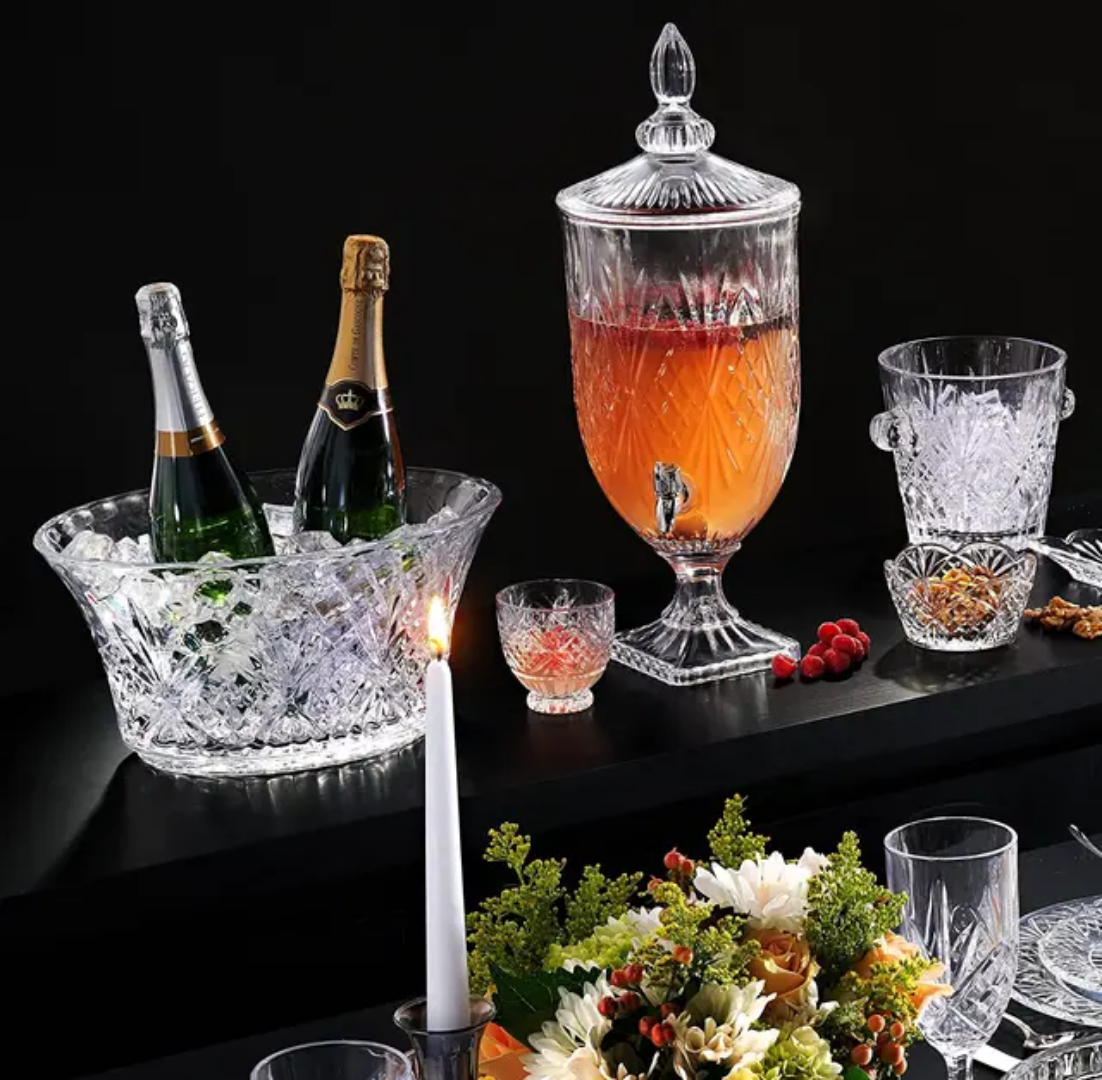 Thick Clear Glass 3L Juice Dispenser