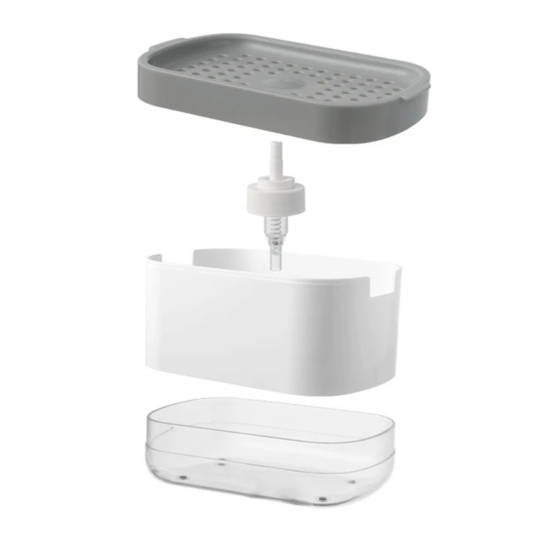 Nordic Classy Soap Holder & Dispenser 400ML Elegant Bathroom & Kitchen Accessory