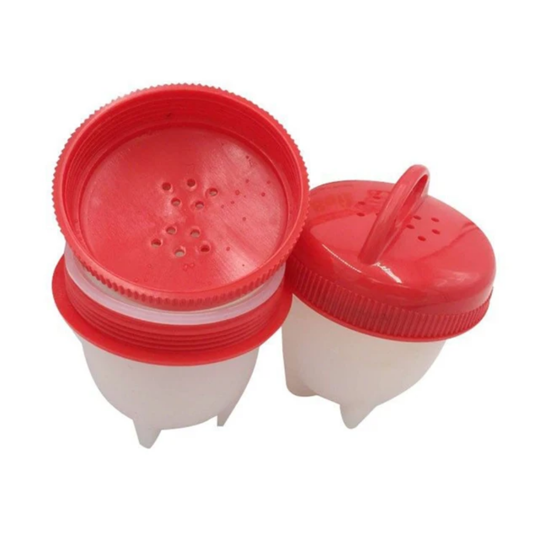 6 Piece Silicone Egg Poacher/Boiler Set