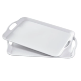 Hotel Grade White Melamine Serving Tray | 45cm x 38cm