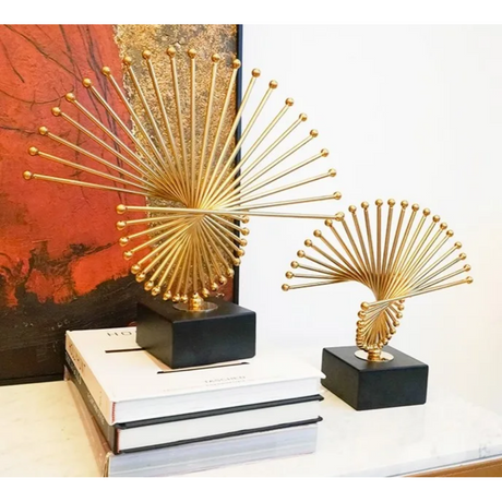 Executive Metal Abstract Spiked Sculpture