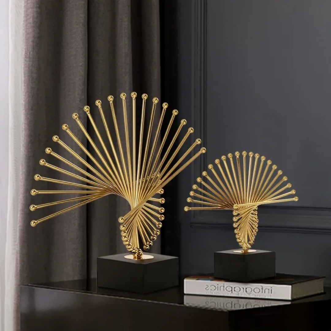 Executive Metal Abstract Spiked Sculpture