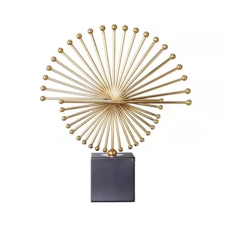 Executive Metal Abstract Spiked Sculpture