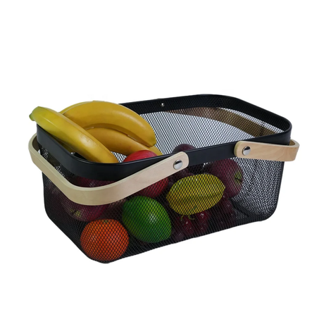 Big Storage/Fruit Basket with Bamboo Handles- Furaha Finds Kenya