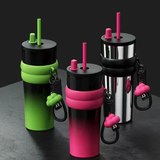 High Quality Mirror Surface Thermcups with Straw 710ml Capacity, Insulated Tumbler, Available in Pink, Silver, Green- Furaha Finds Kenya