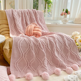 Knitted Throw Blanket Soft, Warm & Cozy- Furaha Finds Kenya