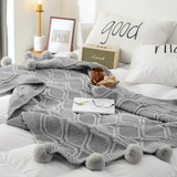 Knitted Throw Blanket Soft, Warm & Cozy- Furaha Finds Kenya