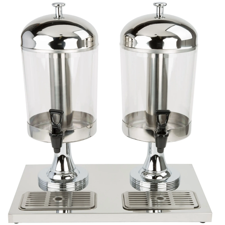 16 Ltr (8x2Ltr) Stainless Steel Double Juice Dispenser