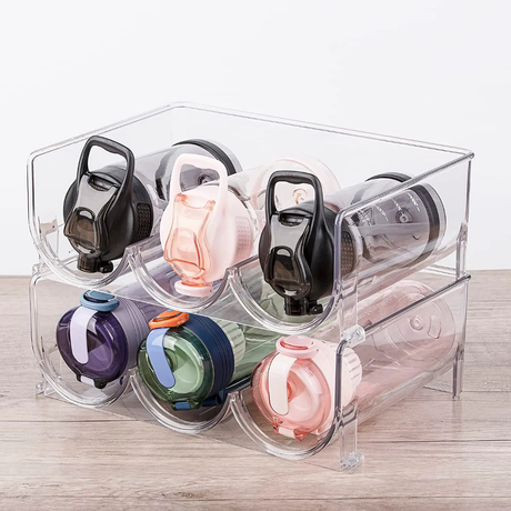 high Quality Plastic 3 in 1 Stackable Wine & Bottle Storage Rack- Furaha Finds Kenya