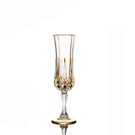 High Quality Crystal Glass Crystal Champagne Glasses Set of 6- Furaha Finds Kenya