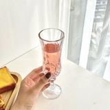 High Quality Crystal Glass Crystal Champagne Glasses Set of 6- Furaha Finds Kenya