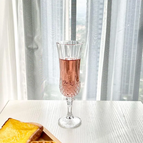 High Quality Crystal Glass Crystal Champagne Glasses Set of 6- Furaha Finds Kenya