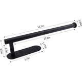 Stainless Wall Mounted Paper Towel Holder (Silver/Black)- Furaha Finds Kenya