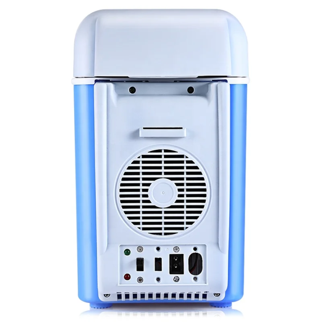 7.5L Portable Car Fridge with Dual Power Option Compact and Efficient for Travel and Home Use