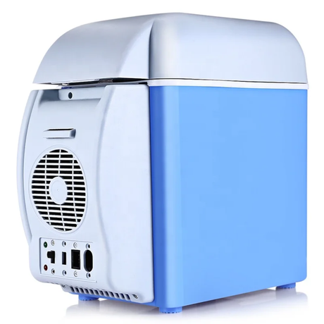 7.5L Portable Car Fridge with Dual Power Option Compact and Efficient for Travel and Home Use