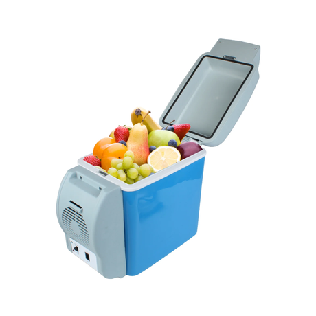 7.5L Portable Car Fridge with Dual Power Option Compact and Efficient for Travel and Home Use