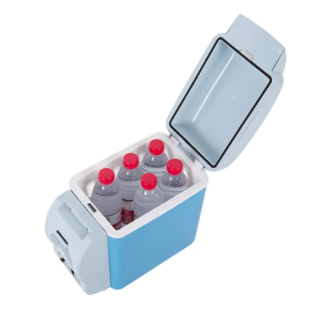 7.5L Portable Car Fridge with Dual Power Option Compact and Efficient for Travel and Home Use