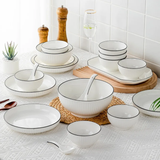Furaha Finds 24pcs White Dinner set