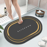 Furaha Finds Large 50x80cm Absorbent Diatom Bathroom Mat – Quick-drying, non-slip rubber bottom mat