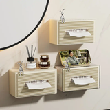 Furaha Finds Transparent Acrylic Serviette  Napkin Holder with Spring Stylish Table Organizer