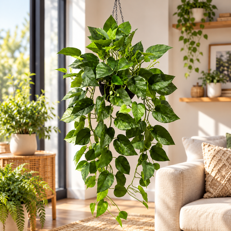 70cm Artificial Hanging Plant with Pot for Indoor and outdoor decor